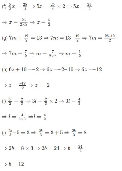 NCERT Solutions Class 7 Mathematics Simple Equations