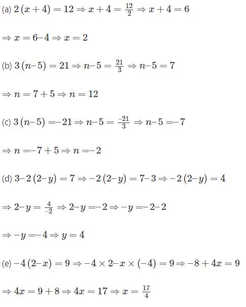 NCERT Solutions Class 7 Mathematics Simple Equations