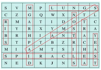 NCERT Solutions Class 7 Science Respiration in Organisms cross word puzzle