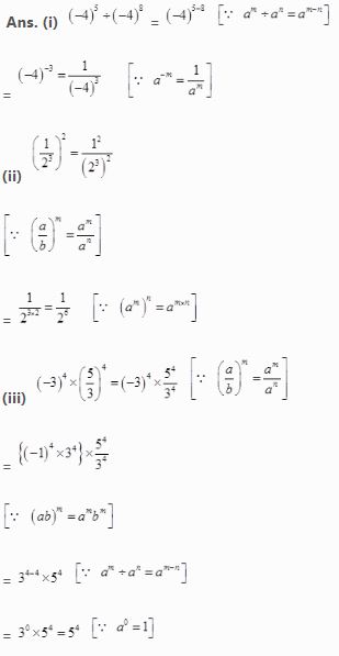 NCERT Solutions Class 8 Mathematics Exponents and Powers