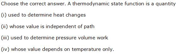 NCERT Solutions Class 11 Chemistry Thermodynamics