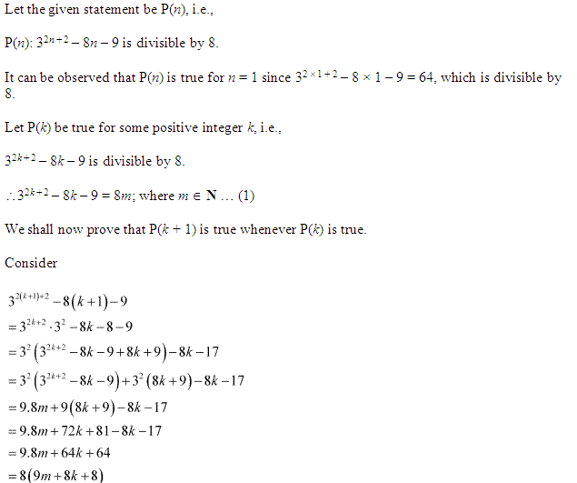 NCERT Solutions Class 11 Mathematics Principle of Mathematical Induction