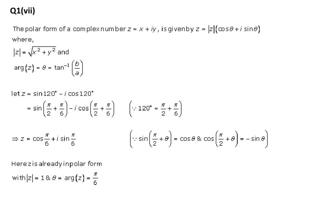 NCERT Solutions Class 11 Mathematics RD Sharma Complex Numbers