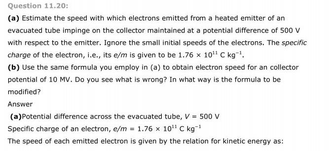 NCERT Solutions For Class 12 Physics Chapter 11 Dual Nature of Radiation and Matter 20