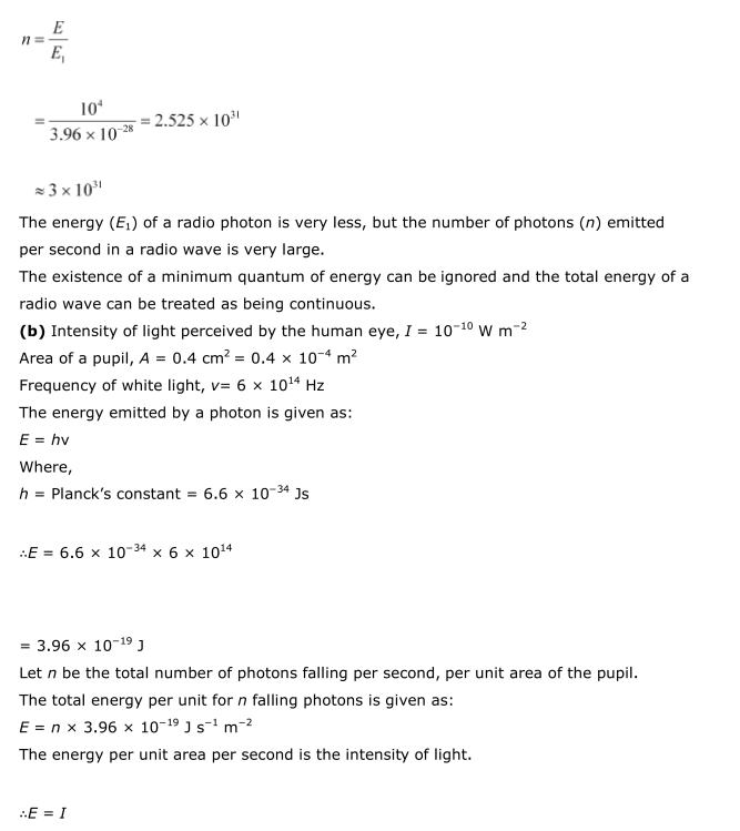 NCERT Solutions For Class 12 Physics Chapter 11 Dual Nature of Radiation and Matter 28