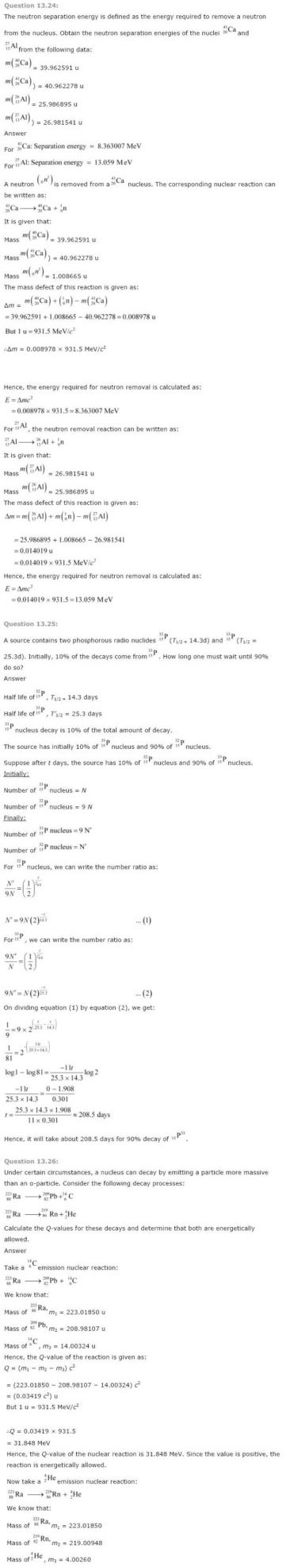 NCERT Solutions For Class 12 Physics Chapter 13 Nuclei 5