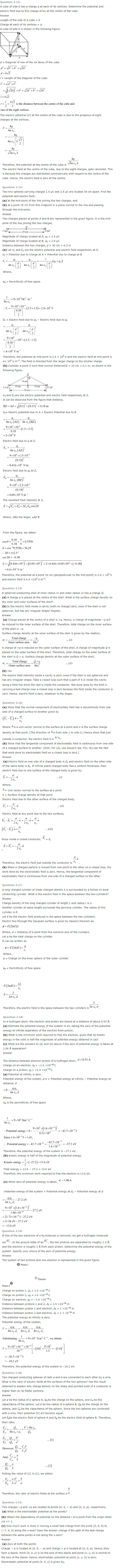 NCERT Solutions Class 12 Physics Chapter 2 Electrostatic Potential and Capacitance 2