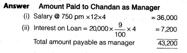 NCERT Solutions Class 12 Accountancy Chapter 2 Accounting for Partnership Basic Concepts Numerical Problems Q41