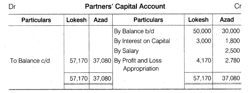 NCERT Solutions Class 12 Accountancy Chapter 2 Accounting for Partnership Basic Concepts Numerical Problems Q6