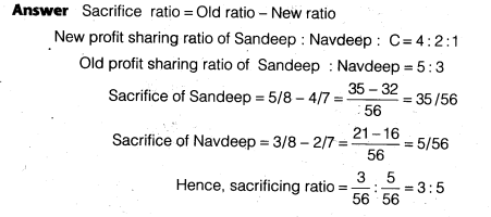 NCERT Solutions Class 12 Accountancy Chapter 3 Reconstitution of a Partnership Firm – Admission of a Partner Q11