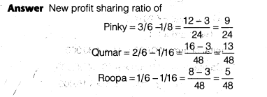 NCERT Solutions Class 12 Accountancy Chapter 3 Reconstitution of a Partnership Firm – Admission of a Partner Q32