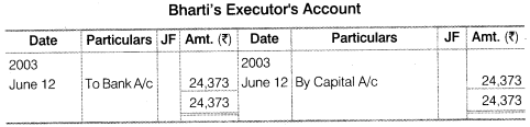 NCERT Solutions Class 12 Accountancy Chapter 4 Reconstitution of a Partnership Firm – Retirement Death of a Partner Numerical Questions Q13.3