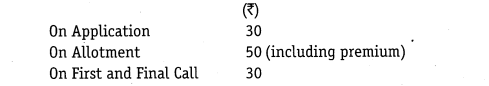 NCERT Solutions Class 12 Accountancy Part II Chapter 1 Accounting for Share Capital Numerical Questions Q12