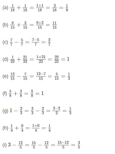 NCERT Solutions Class 6 Mathematics Fractions