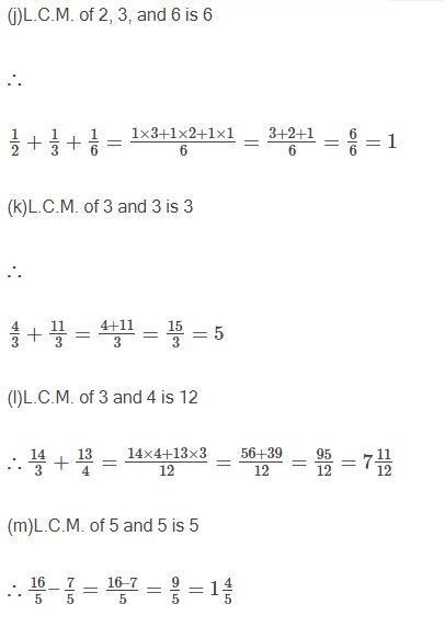 NCERT Solutions Class 6 Mathematics Fractions