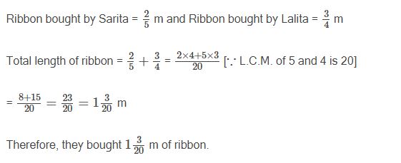 NCERT Solutions Class 6 Mathematics Fractions