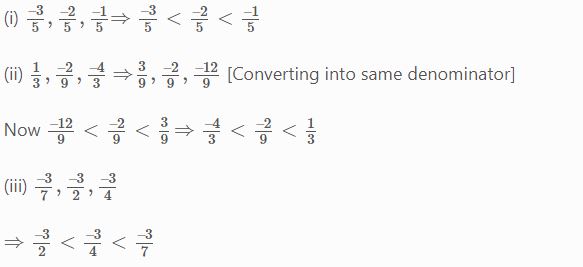 NCERT Solutions Class 7 Mathematics Rational Numbers