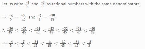 NCERT Solutions Class 7 Mathematics Rational Numbers