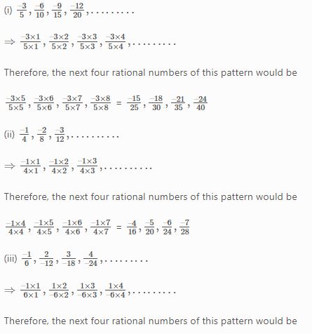 NCERT Solutions Class 7 Mathematics Rational Numbers