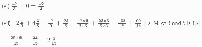 NCERT Solutions Class 7 Mathematics Rational Numbers