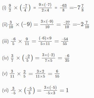 NCERT Solutions Class 7 Mathematics Rational Numbers