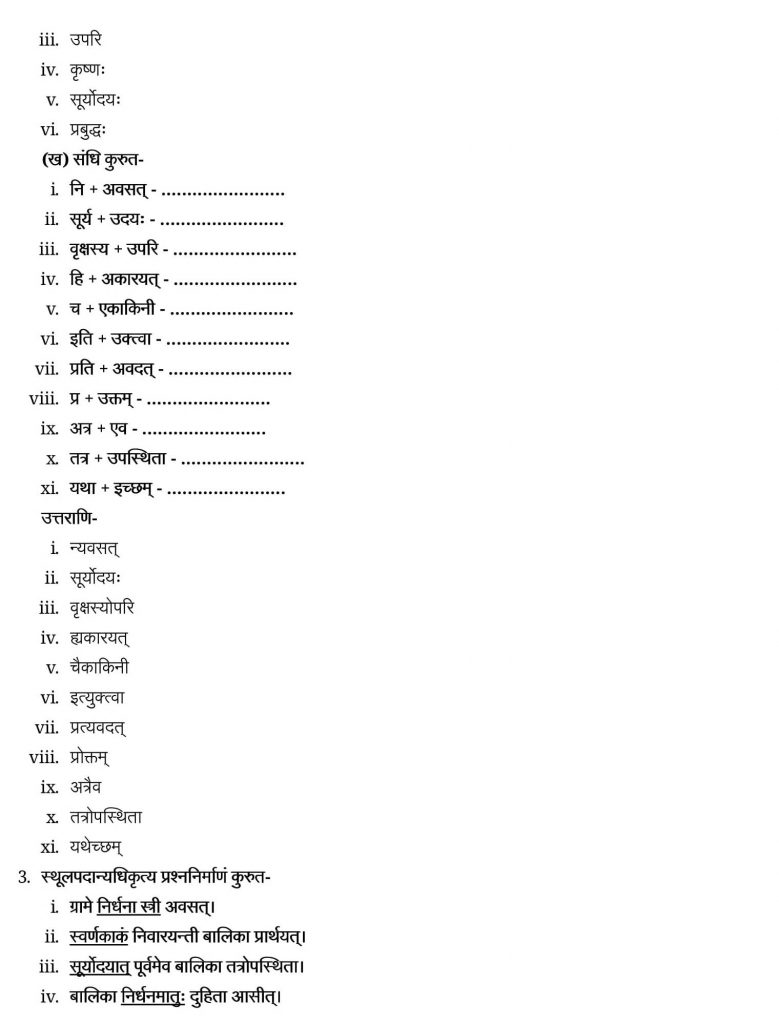 NCERT Solutions Class 9 Sanskrit Shemushi Swarnkak