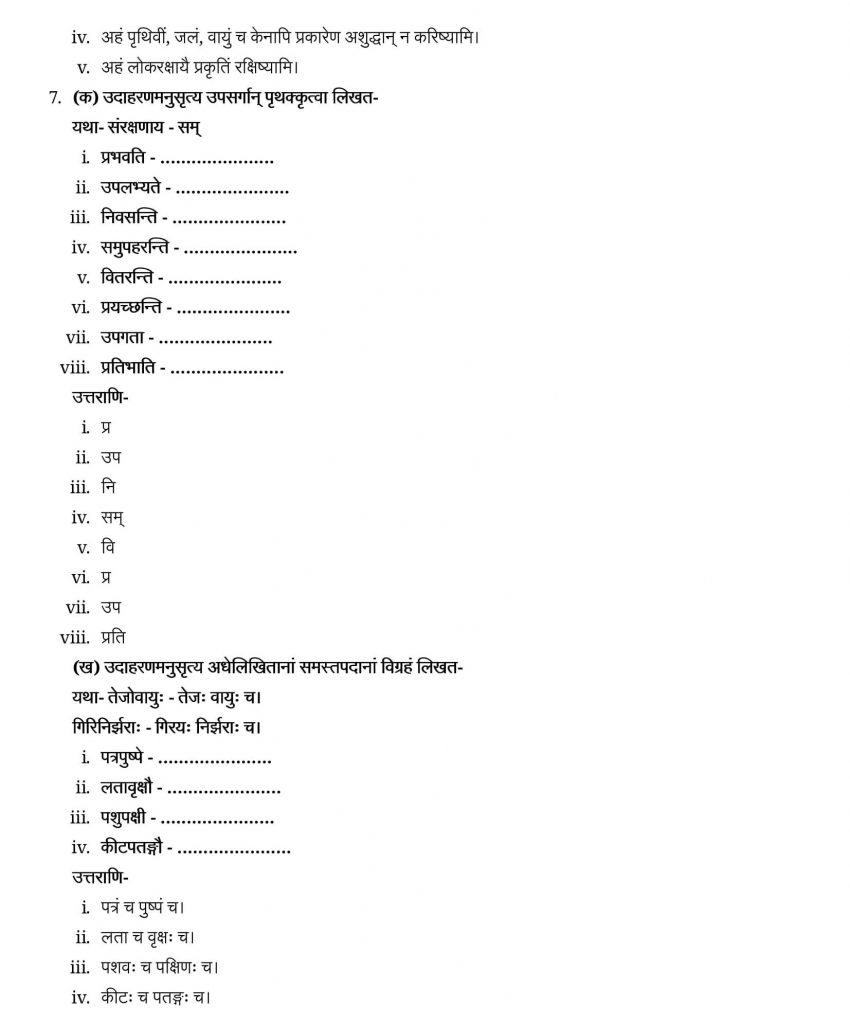 NCERT Solutions Class 9 Sanskrit Shemushi Paryavarnam