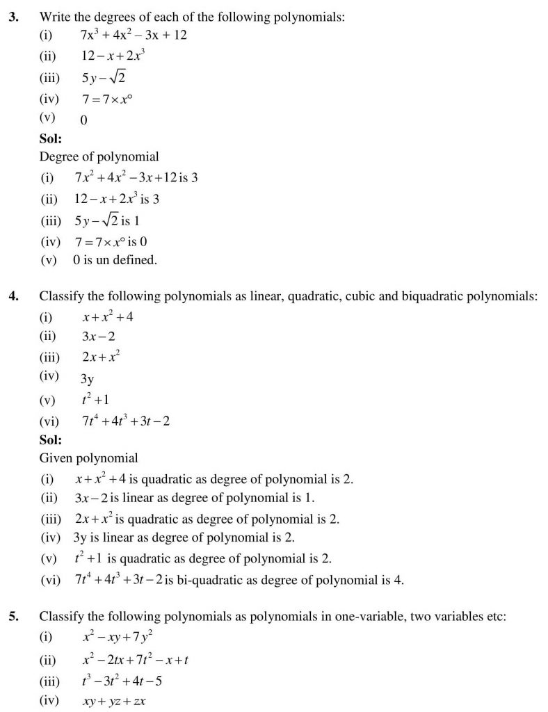 NCERT Solutions Class 9 Mathematics RD Sharma Factorisation of Polynomials