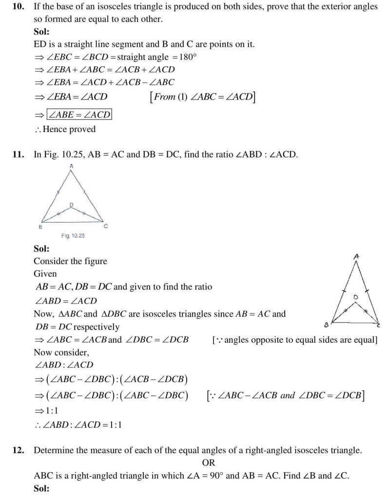 NCERT Solutions Class 9 Mathematics RD Sharma Lines And Angles