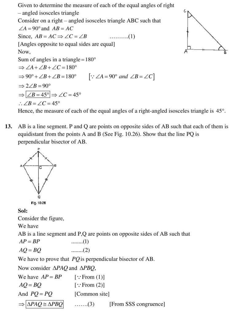 NCERT Solutions Class 9 Mathematics RD Sharma Lines And Angles