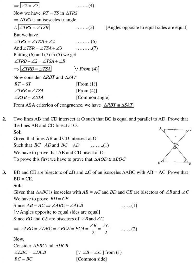 NCERT Solutions Class 9 Mathematics RD Sharma Lines And Angles