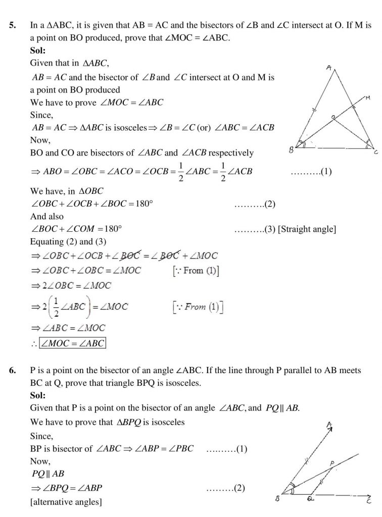 NCERT Solutions Class 9 Mathematics RD Sharma Lines And Angles