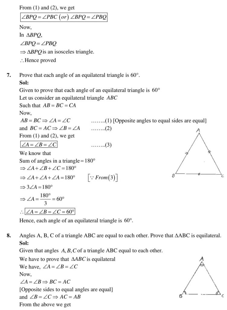 NCERT Solutions Class 9 Mathematics RD Sharma Lines And Angles