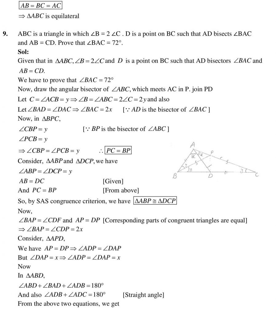 NCERT Solutions Class 9 Mathematics RD Sharma Lines And Angles