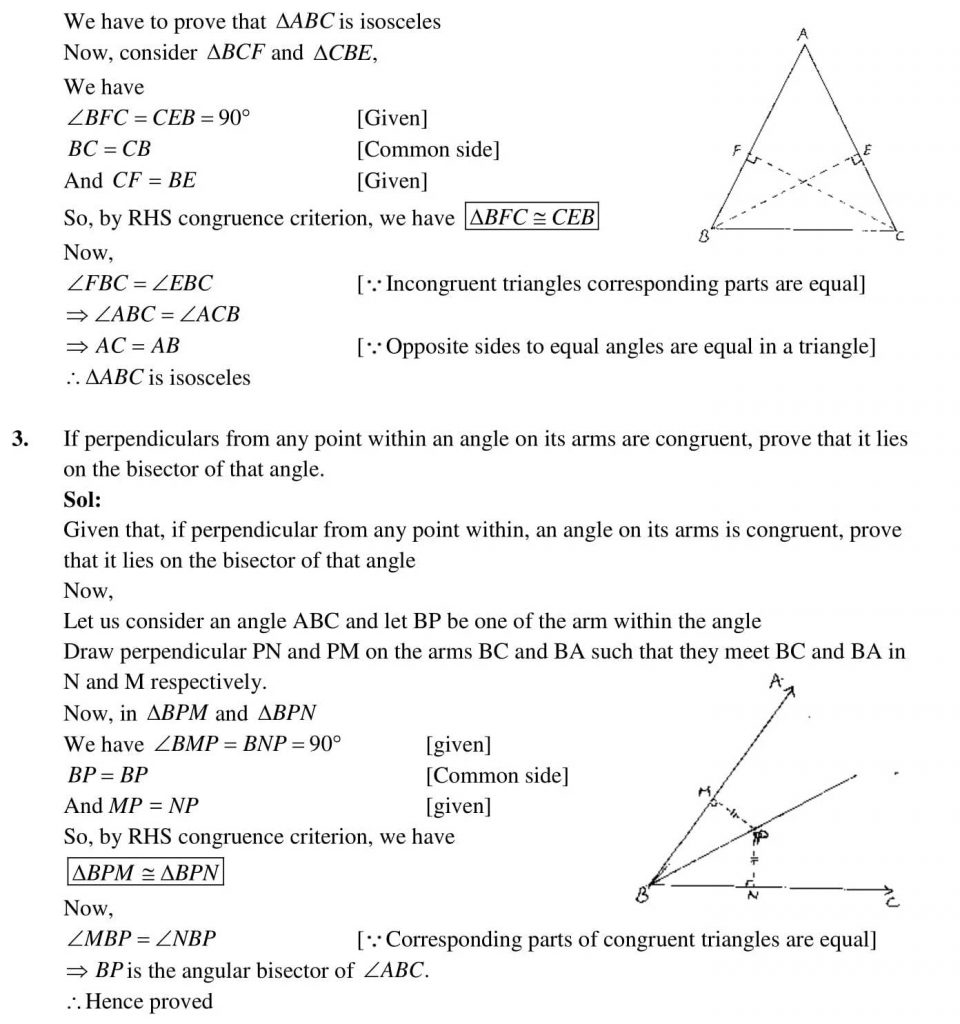 NCERT Solutions Class 9 Mathematics RD Sharma Lines And Angles