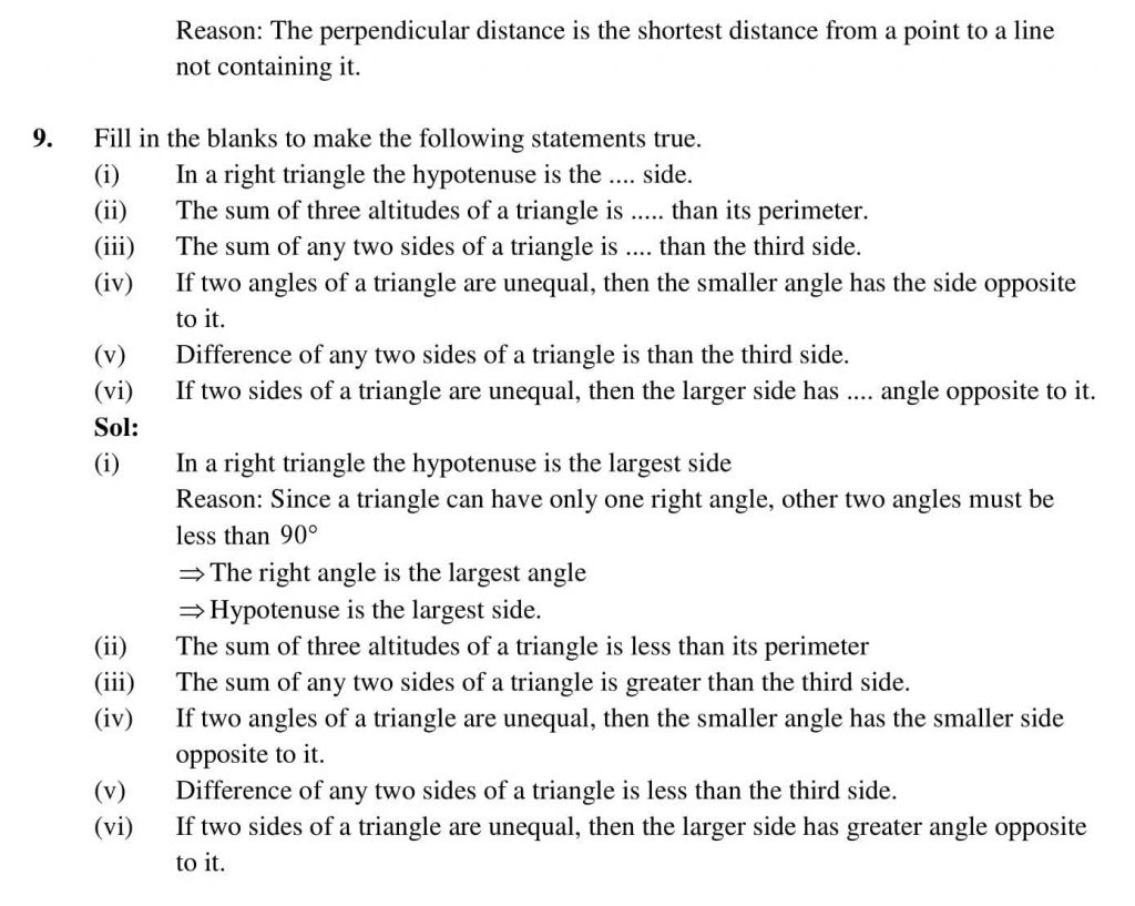 NCERT Solutions Class 9 Mathematics RD Sharma Lines And Angles