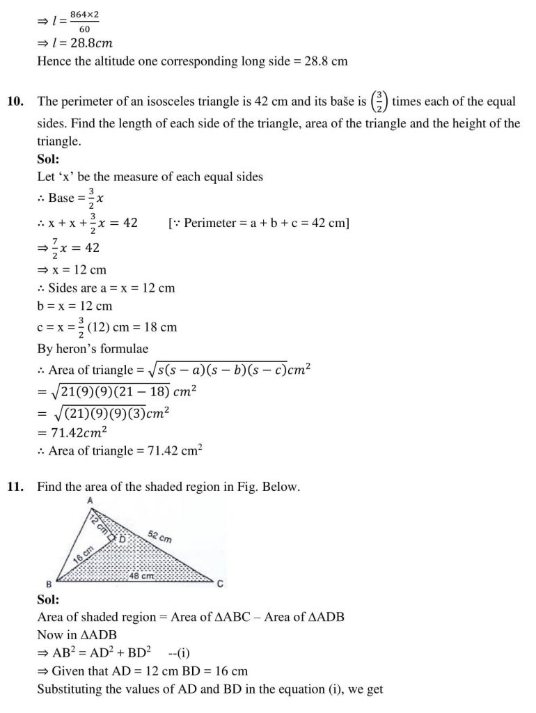 NCERT Solutions Class 9 Mathematics RD Sharma Congruent Triangles