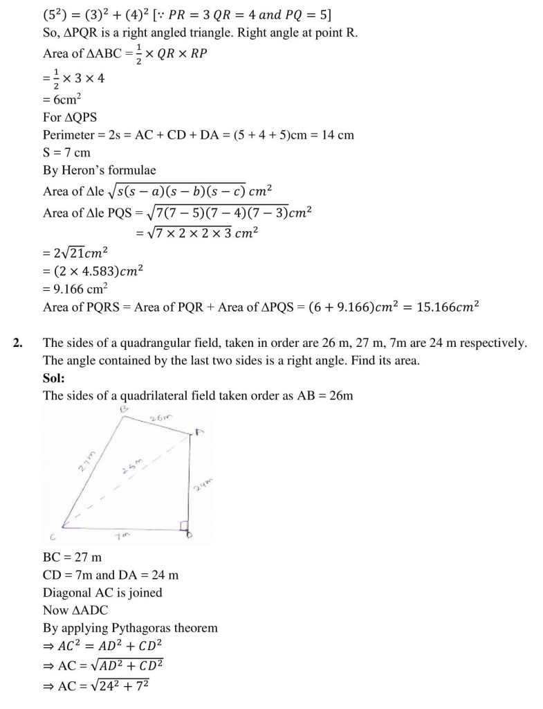 NCERT Solutions Class 9 Mathematics RD Sharma Congruent Triangles