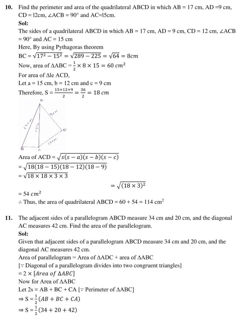NCERT Solutions Class 9 Mathematics RD Sharma Congruent Triangles