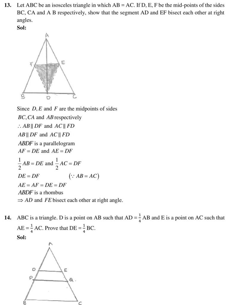 NCERT Solutions Class 9 Mathematics RD Sharma Areas of Parallelograms and Triangles