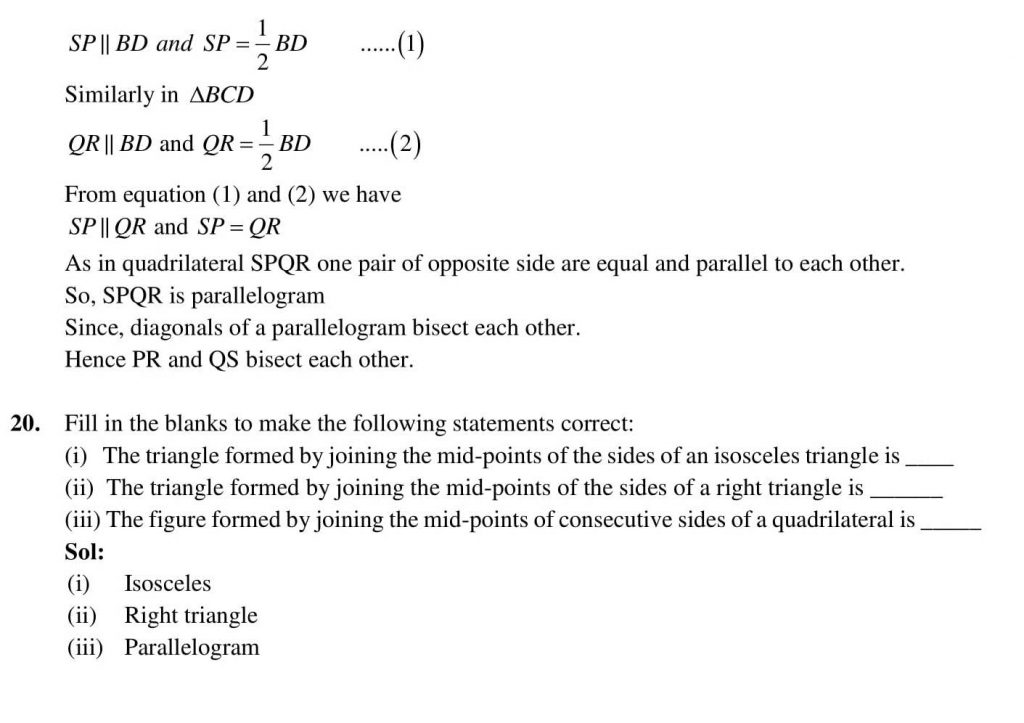 NCERT Solutions Class 9 Mathematics RD Sharma Areas of Parallelograms and Triangles