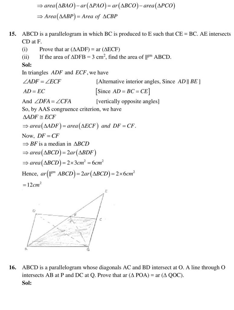 NCERT Solutions Class 9 Mathematics RD Sharma Herons Formula