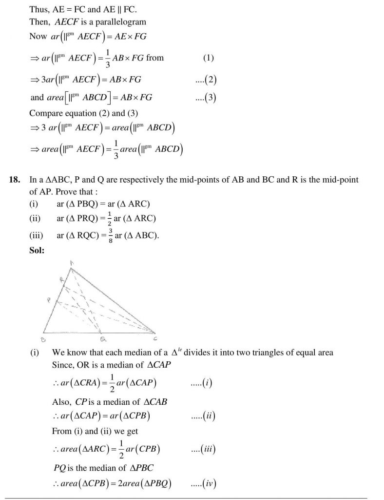 NCERT Solutions Class 9 Mathematics RD Sharma Herons Formula