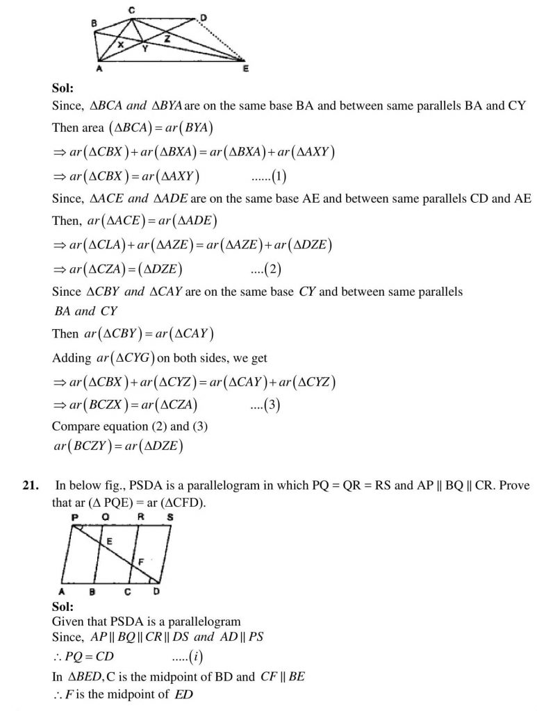 NCERT Solutions Class 9 Mathematics RD Sharma Herons Formula