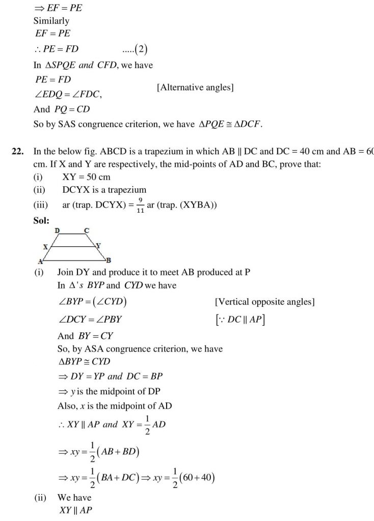 NCERT Solutions Class 9 Mathematics RD Sharma Herons Formula