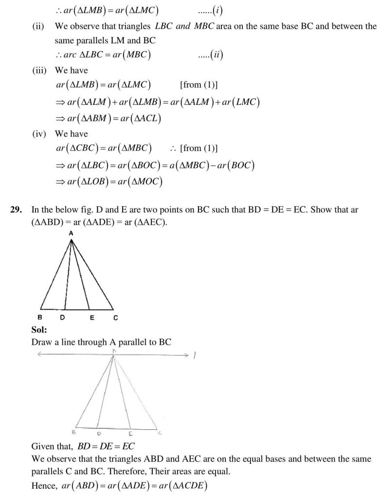 NCERT Solutions Class 9 Mathematics RD Sharma Herons Formula