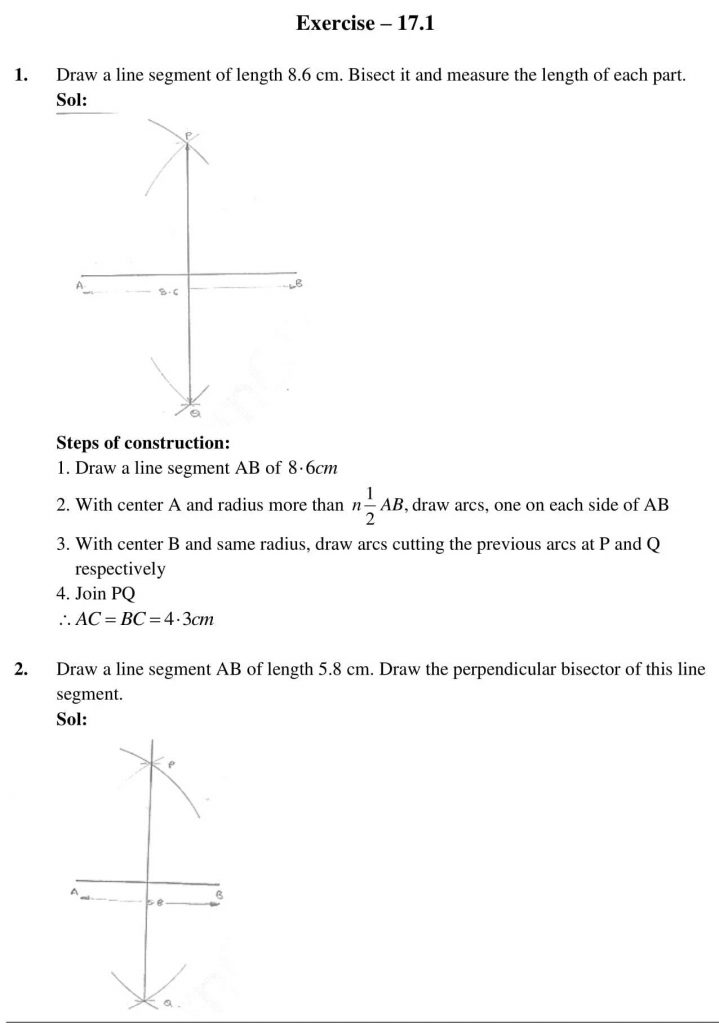 NCERT Solutions Class 9 Mathematics RD Sharma Constructions