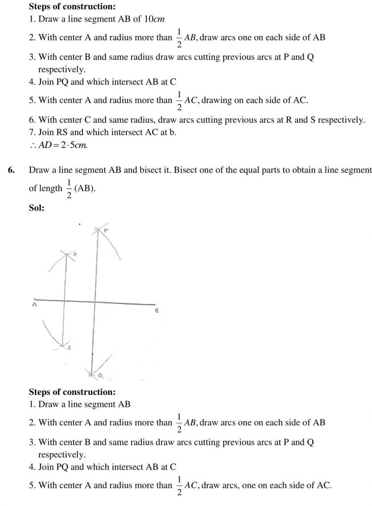 NCERT Solutions Class 9 Mathematics RD Sharma Constructions