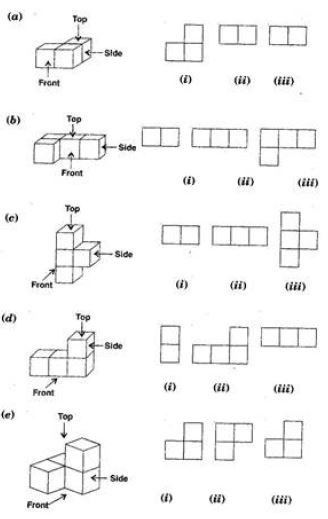 NCERT Solutions Class 8 Mathematics Visualising Solid Shapes