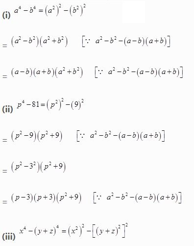 NCERT Solutions Class 8 Mathematics Factorisation